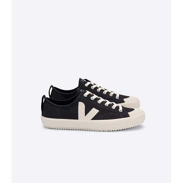 παπουτσια ανδρικα Veja NOVA CANVAS Black/White | GR 246QMA